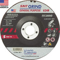 United Abrasives-SAIT 20013 A24R General Purpose/Long Life Grinding Wheel (Type 27/Depressed Center) 4" x 1/4" x 5/8" , 25-Pack