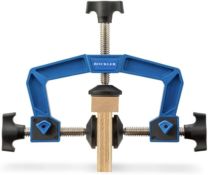 3-Way Face Clamps For Woodworking – Heavy Duty Woodworking Clamp With Steel Clutch – Cabinetry Tools For Mounting Drawers, Face Frames, And Panels – Non-Scratch, Secure Hold