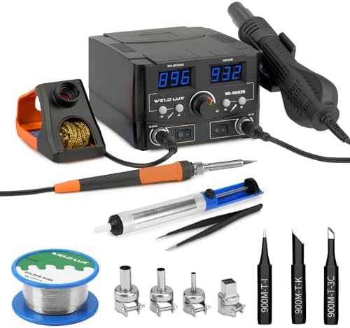 820W Digital Soldering Station Kit 2 In 1 Hot Air Rework Station