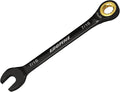 Egofine 7/16 Ratchet Wrench, 7/16 Wrench Ratcheting Combination Wrenches SAE, Industrial Grade Gear Spanner with 12 Point Box End, 72-Teeth Ratchet Black Electrophoretic Coating,CR-V