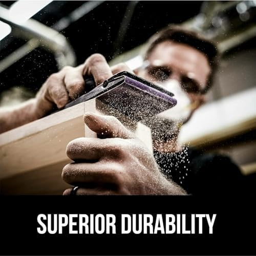 3M Pro Grade No-Slip Grip Advanced Sandpaper, 120 Grit, 9" x 11" Sheets - 20-Pack for Wood, Metal, and Paint Surfaces, 2-Pack