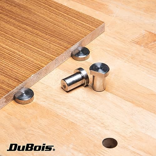 DuBois 51058 Stainless Steel Bench Dogs | Woodworking Clamp for 3/4" (19mm) Workbench Dog Hole Stoppers, 4 PK
