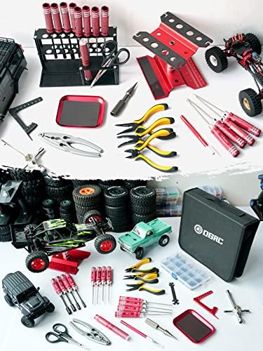 RC Tool Kit, 1/10 1/8 RC Tool, RC Car Boat Helicopter Repair Tools - 27pcs