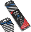 ARCCAPTAIN TIG Tungsten, TIG Welding Tungsten Electrode Blue 2% Lanthanated 10-Pack 3/32"x 7" (WL20/EWLa-2)
