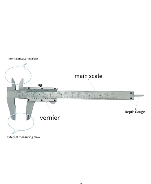 WF Vernier Scale Metric and Inch Measurements Stainless Steel Construction Micrometer Calipers Measuring Tool 6 '' Non Digital Calipers