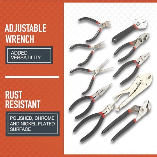 Ironton 10-Pc. Pliers Set