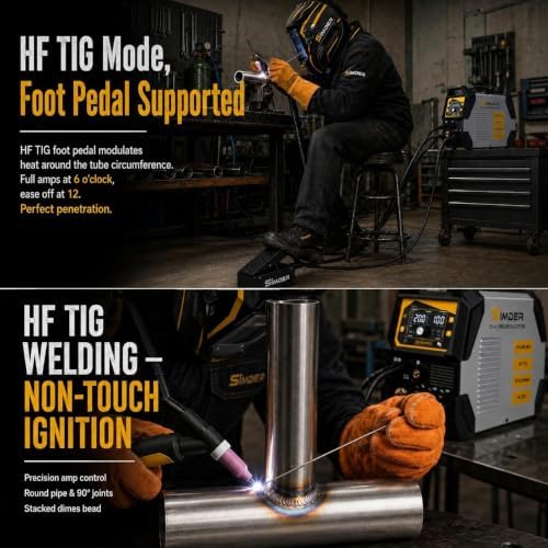 SSimder 10-in-1 Welder Plasma Cutter Combo, Pulse MIG Aluminum Spool Gun