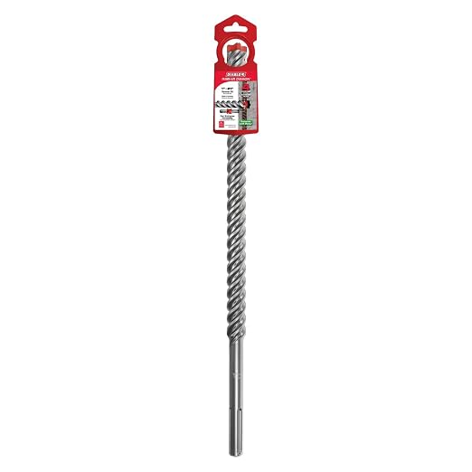 Diablo Rebar Demon SDS-Max 4-Cutter Full Carbide Head Hammer Drill Bit - 1" Diameter, 21" Length, 16" Working Length - DMAMX1220