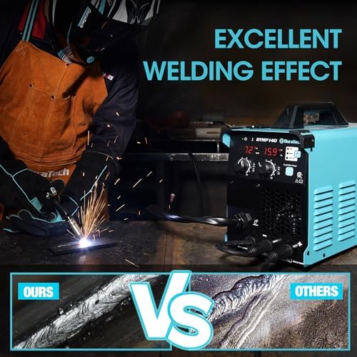 DURATECH 140Amp MIG Welder, 120V 4-in-1 Welding Machine with Welding Gun