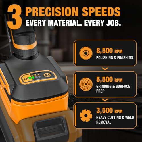 Flathead Angle Grinder for DeWalt 20V MAX Battery (Tool Only)