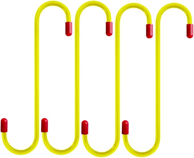 Brake Caliper Hanger Hooks with Red Rubber Tips,Auto Brake Caliper Compression Tool, Automotive Tool for Braking,Axle,Bearing,Suspension Work,Car Tools Gifts for Men,Dad (4PCS)