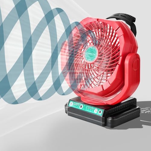 Oscillating Fan Compatible with Milwaukee M18 18V Battery(Tool Only)