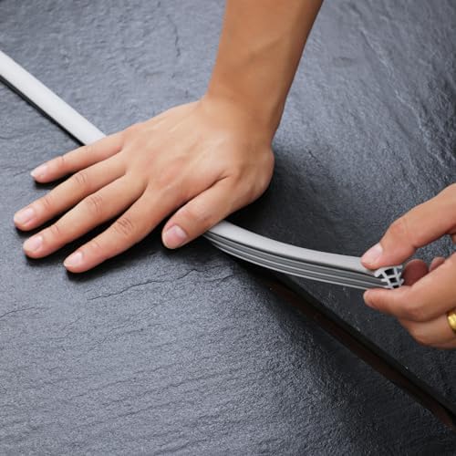 Flexible EPDM Rubber Strip (50 ft Long and 1 inch Wide) for Concrete Crack Repair and Replacement - Weather and Aging Resistant Expansion Joint Filler for Driveways and Sidewalks