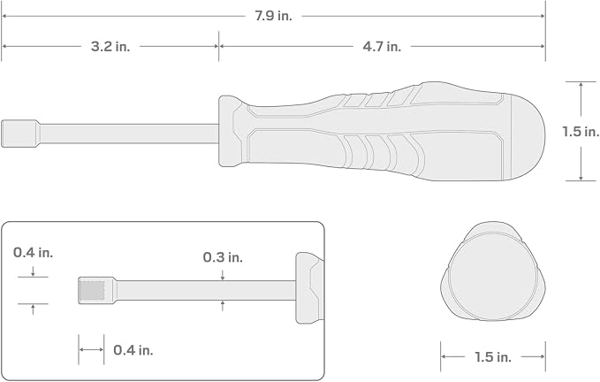 TEKTON High-Torque 1/4 Inch Bit Driver | DBH23000