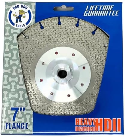 Bad Dog Tools 7" Flange HDII Multipurpose Flush Cut/Grind Diamond Wheel