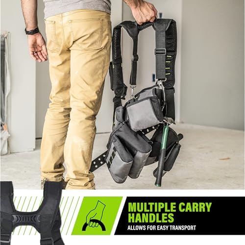 AWP Tool Belt Tool Rig, Durable Premium Utility Belt Organizer for Men & Women, Utility Work, Electrician, Mechanic