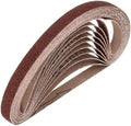 HARFINGTON 3/8 x 13 Inch Sanding Belts, 24 Pcs 40 Grits Aluminum Oxide