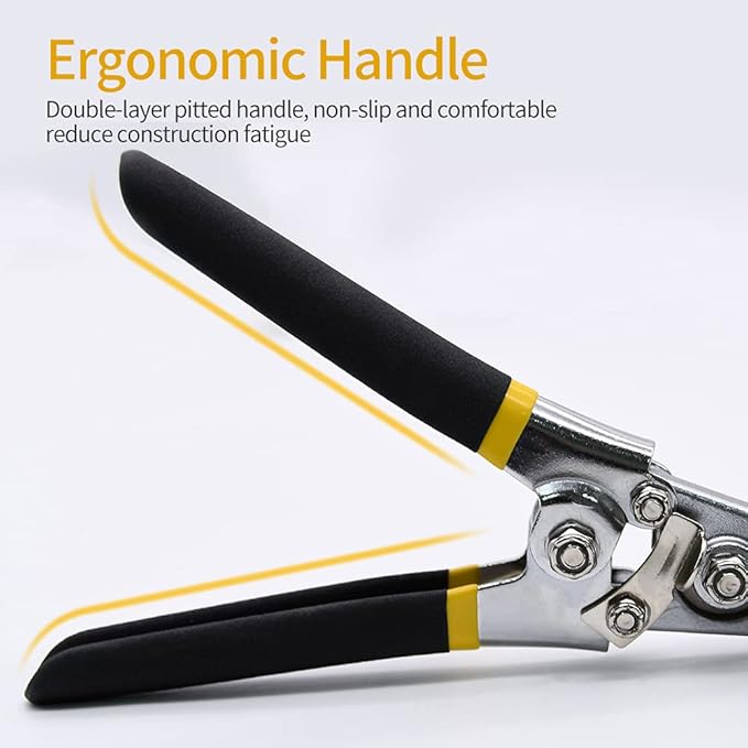 Hand Seamer, 6in Straight Jaw Sheet Metal Bender Tools, Sheet Metal Seamer Form Edge Seamer Seaming Plier with Ergonomic Handle, for Bending and Flattening Sheet Metal Hand Tool