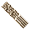BOSCH CO2155B 1-Piece 7/16 in. x 5-1/2 in. Cobalt M42 Metal Drill Bit with Three-Flat Shank for Drilling Applications in Stainless Steel, Cast Iron, Titanium, Light-Gauge Metal, Aluminum (Pack of 4)