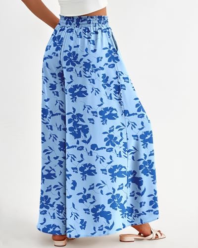 BTFBM Wide Leg Flowy Palazzo Pants for Women