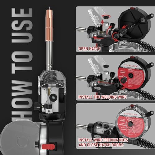 YESWELDER 150A Spool Gun, 10 ft Cable