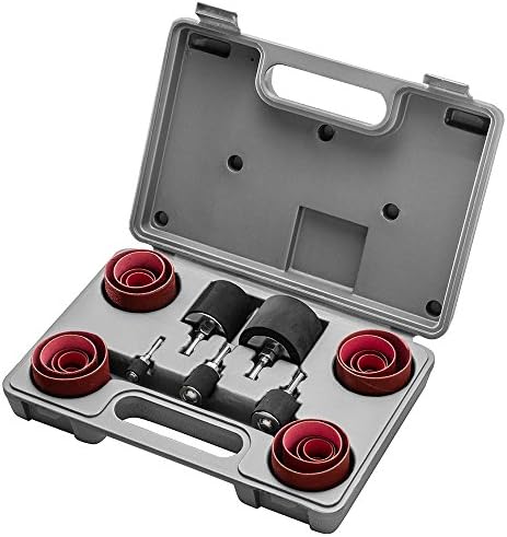 25-Piece Sanding Drum Set for Drill – Rubber Drum Sander Kit, Assorted Sizes, Fine & Coarse Sanding Sleeves, and Carrying Case – Sanding Tool Set Compatible with Drill Press & Handheld Drills