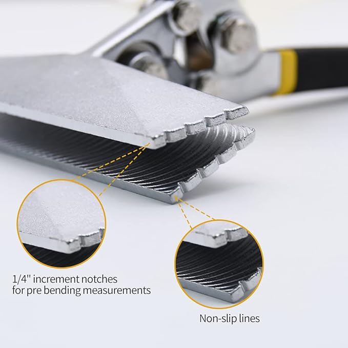 Hand Seamer, 6in Straight Jaw Sheet Metal Bender Tools, Sheet Metal Seamer Form Edge Seamer Seaming Plier with Ergonomic Handle, for Bending and Flattening Sheet Metal Hand Tool
