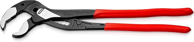 Knipex Alligator® XL Pipe Wrench and Water Pump Pliers black atramentized, with non-slip plastic coating 400 mm (self-service card/blister) 88 01 400 SB