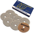 Dry Diamond Polishing Pads - 8pcs 4 inch #3000 Sanding Pads Kit for Granite Marble Ceramic Used on Angle Grinder or Polisher