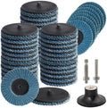 48 Pcs 3 Inch Flap Disc, Sanding Disc 40 60 80 120Grit