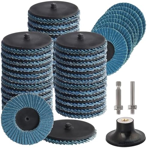 48 Pcs 3 Inch Flap Disc, Sanding Disc 40 60 80 120Grit