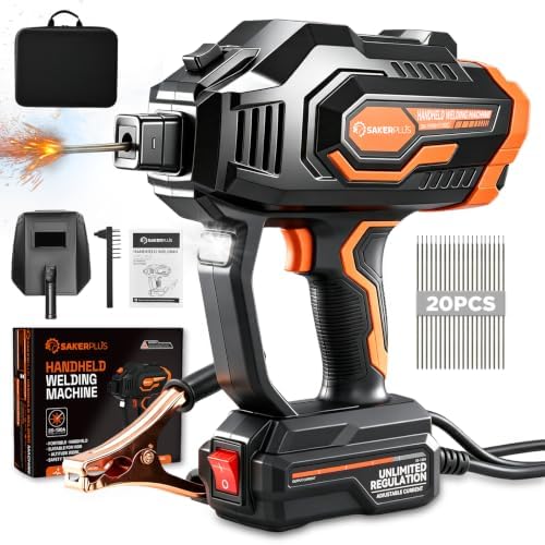 Sakerplus Portable Welding Machine 110V, 130A Portable Arc Welder With LED