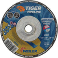 Weiler 58090 4-1/2" x 1/8" Tiger Pipeline, Z30T, Type 27, 5/8"-11 Nut (Pack of 10) (4-1/2" Dia)