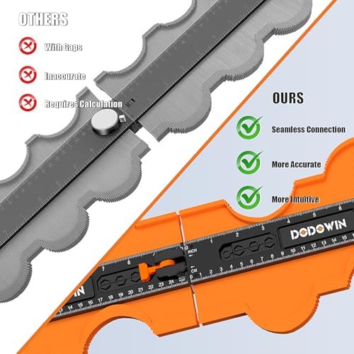 DODOWIN 20 Inch Contour Gauge Profile Tool with Unlimited Connection