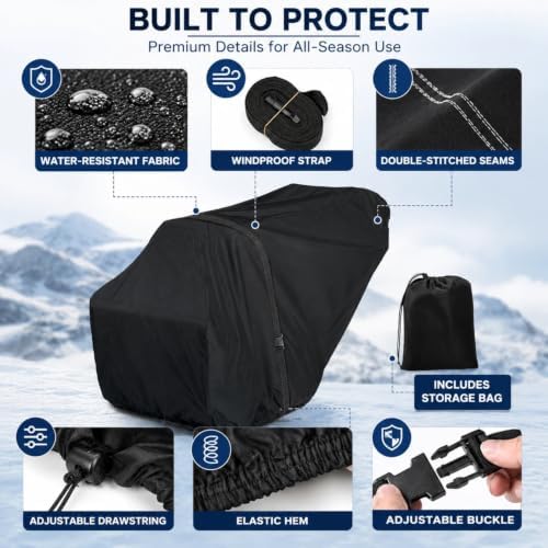 Snow Blower Cover for Ariens Professional 28 2015–2026, Full-Profile Snow Thrower Cover with Water-Resistant Oxford Fabric, 3-Point Hold and Included Storage Bag