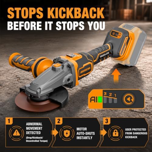 Flathead Angle Grinder for DeWalt 20V MAX Battery (Tool Only)
