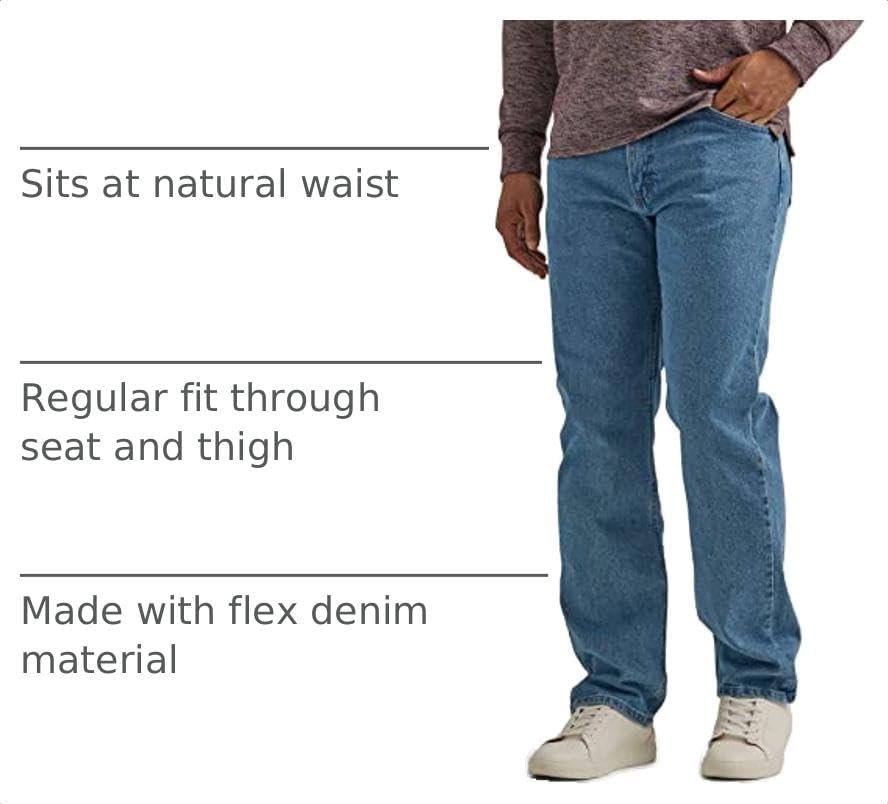 Wrangler Authentics Men's Classic 5-Pocket Regular Fit Flex Jean