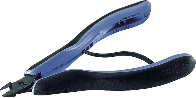 Lindstrom RX8149 - RX Series Flush Cutter - Small Head Tip - Ergonomic Handles - 22-38 Guage Cutting Capacity - 5.47" L