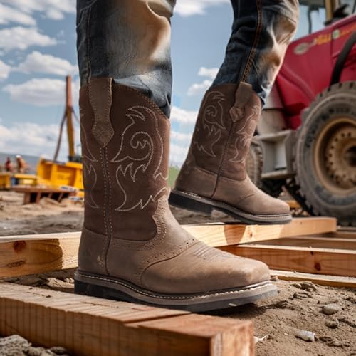 NORTIV 8 Steel Toe Work Boots for Men