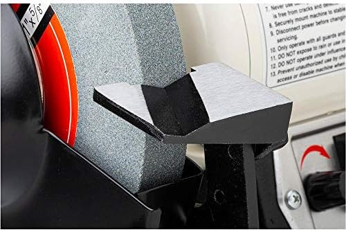 Shop Fox W1840 Variable-Speed Grinder with Work Light, 8",Black,white