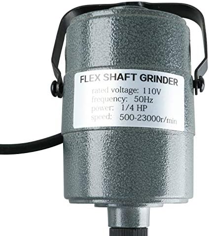 1/4"HP Rotary Tool Flex Shaft Carver Electric Hanging Grinding Machine, Foot Pedal Control, 110V 380W Power, Multi-function Tools for Carving, Buffing (380W)