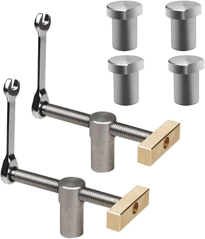 Generic Bench Dog Clamp Stainless Steel Carpentry Bench Workbench Stop Hold Carpentry Clamp for Workshop