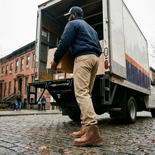 NORTIV 8 Men's Composite Toe Work Boots Slip Resistant
