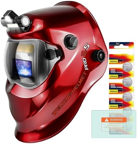 TRQWH Auto Darkening Welding Helmet with Light True Color Welding Hood