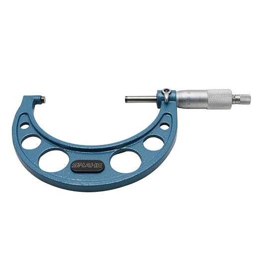 SHAHE 3-4''/75-100mm Outside Micrometer Gauge Micrometer Measuring Tool 5201-100A