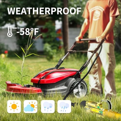 POWGRN 6 FT 12/3 Outdoor Extension Cord Waterproof Heavy Duty Power Cord