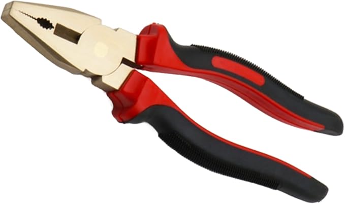 TMAX Non Sparking Combination Pliers 250mm (9-27/32") L, Aluminum Bronze | Spark Free Safety, Non-Magnetic And Corrosion-Resistant | Safety Tool For Flammable Hazardous Environment