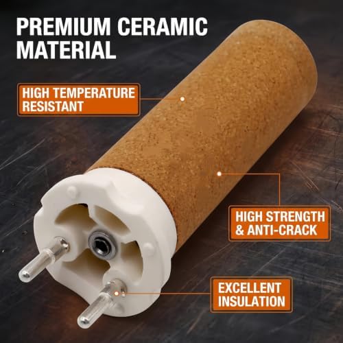 2x Welding Gun Core 142.718 Element Heating Core Fit For LEISTER TRIAC ST and AT 123.895 Heat Gun Attachments 120V/1550W Type A For Welder + 1xThermal Insulation Sleeve