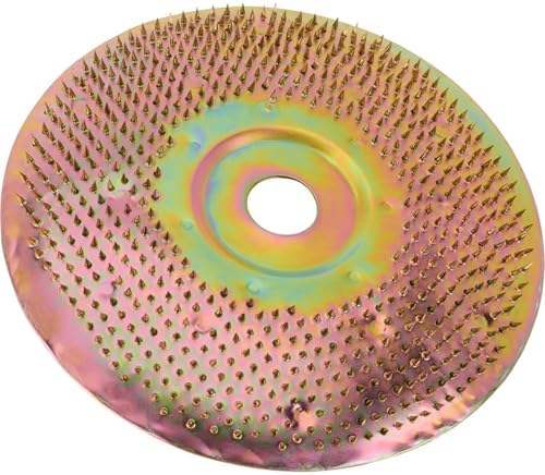Speedway Aggressive Nail Head Grinding Wheel, 7″ Diameter Zinc-Plated Steel Disc for Rough Tire Surface Prep, Works with 7″ Grinders & Polishers for Dirt Track & Oval Racing