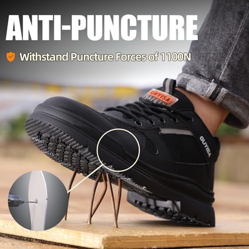 Steel Toe Shoes for Men Puncture Resistant Mens Safety Work Shoes